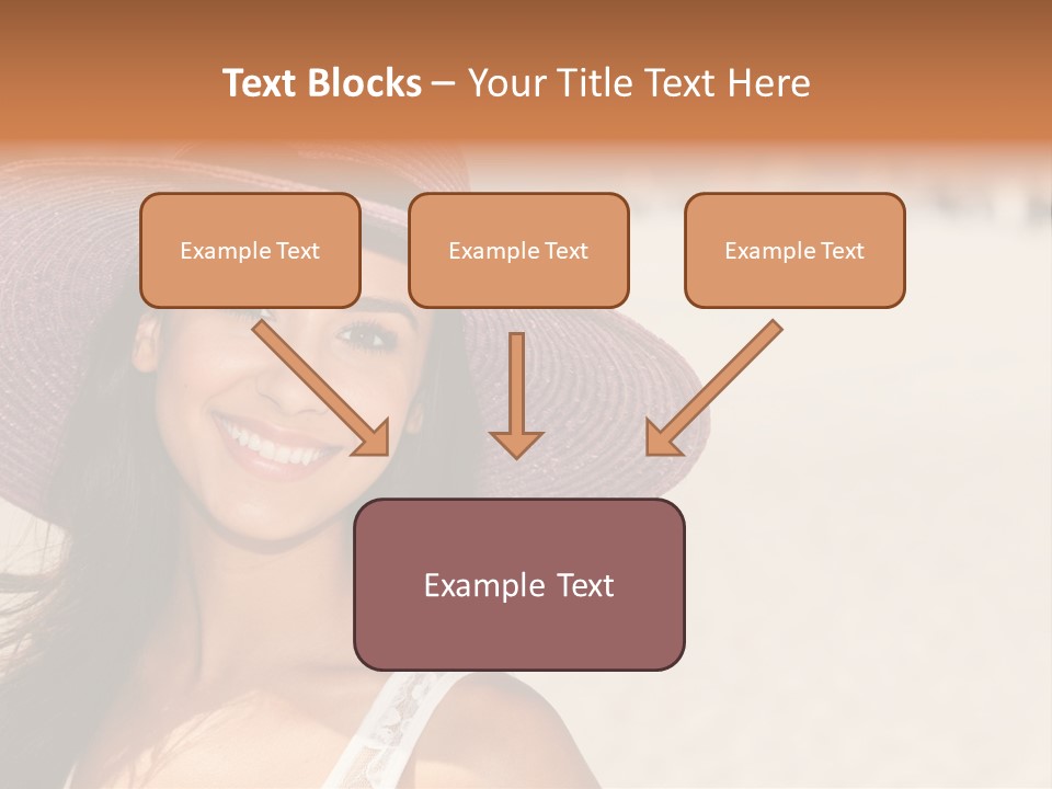 Model Multiracial Ocean PowerPoint Template