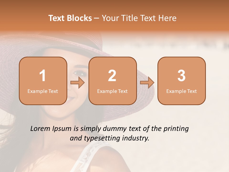 Model Multiracial Ocean PowerPoint Template