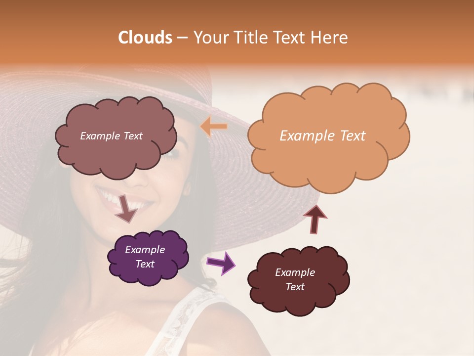 Model Multiracial Ocean PowerPoint Template