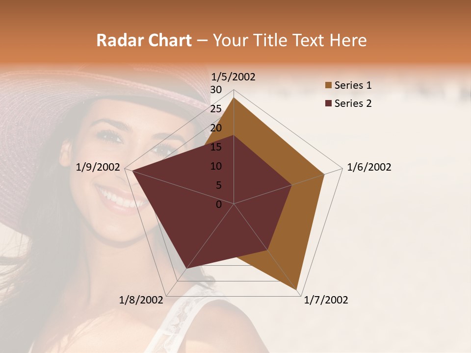 Model Multiracial Ocean PowerPoint Template