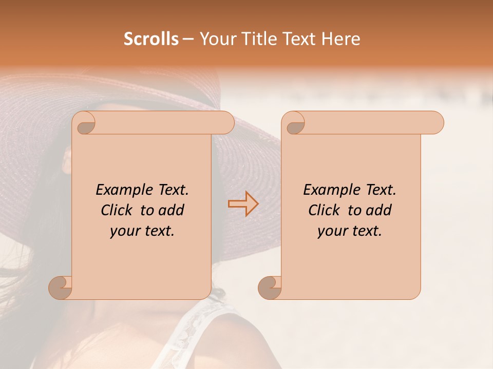 Model Multiracial Ocean PowerPoint Template