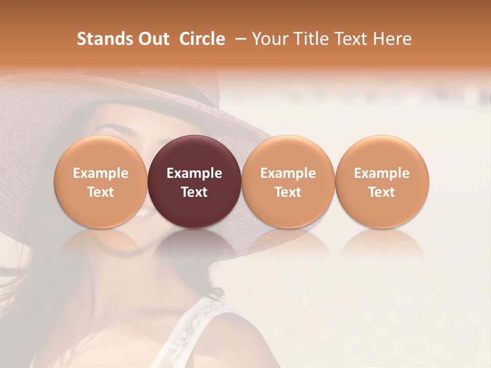 Model Multiracial Ocean PowerPoint Template
