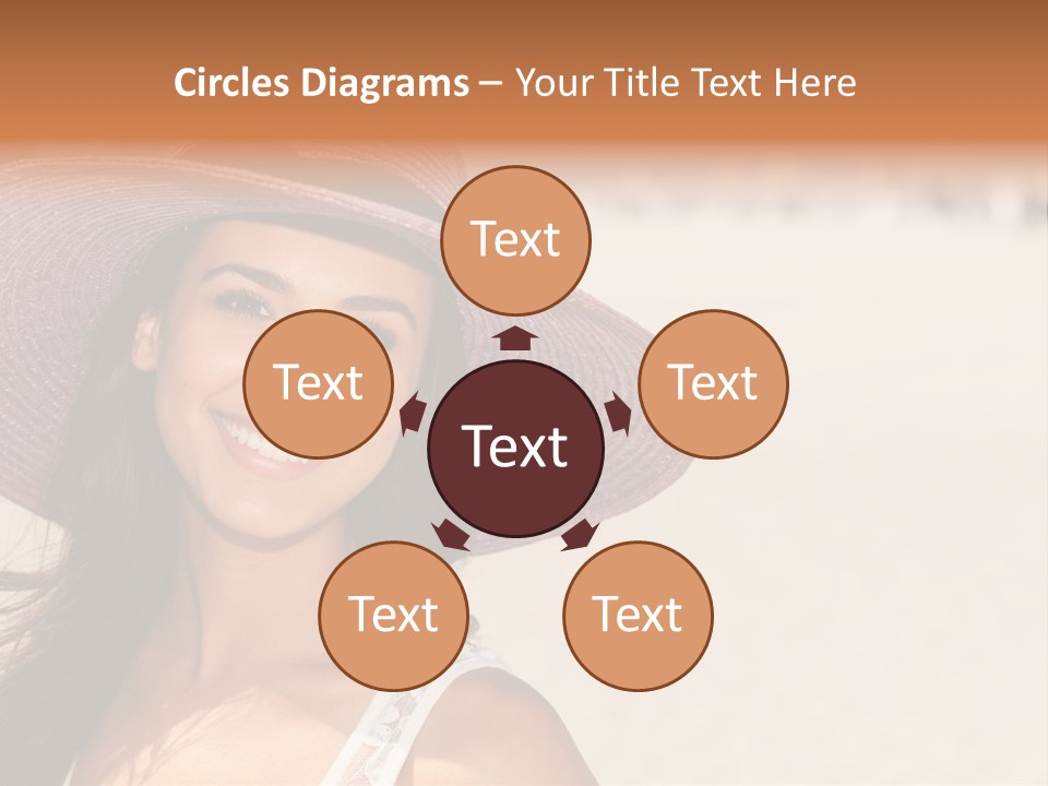 Model Multiracial Ocean PowerPoint Template