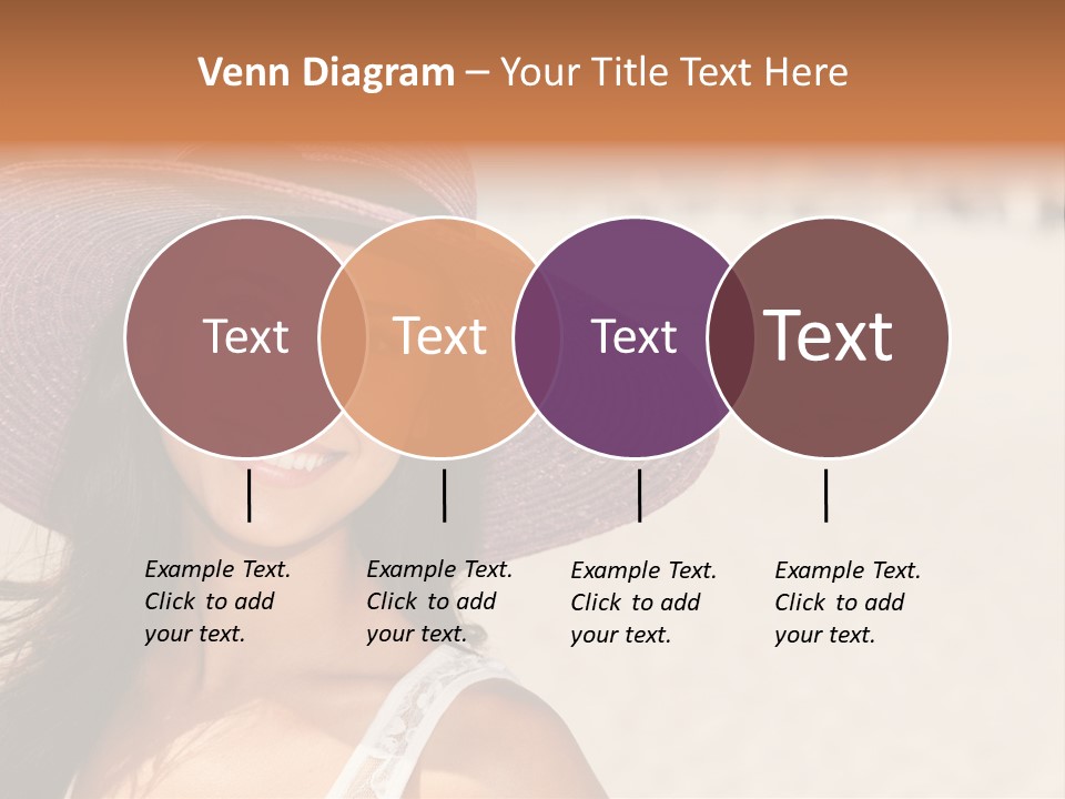 Model Multiracial Ocean PowerPoint Template