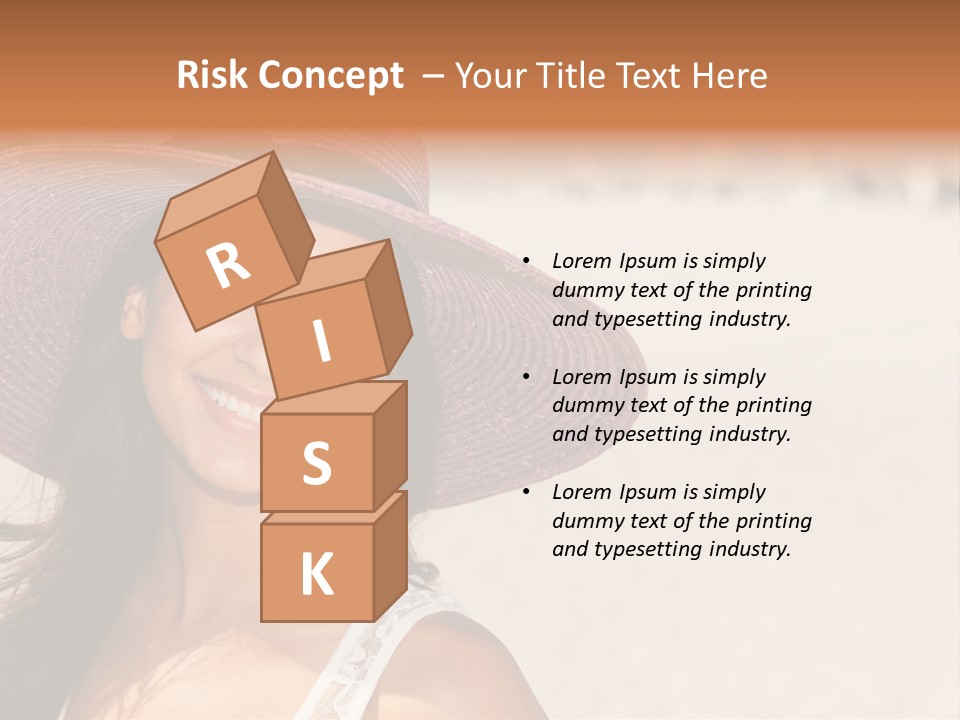 Model Multiracial Ocean PowerPoint Template