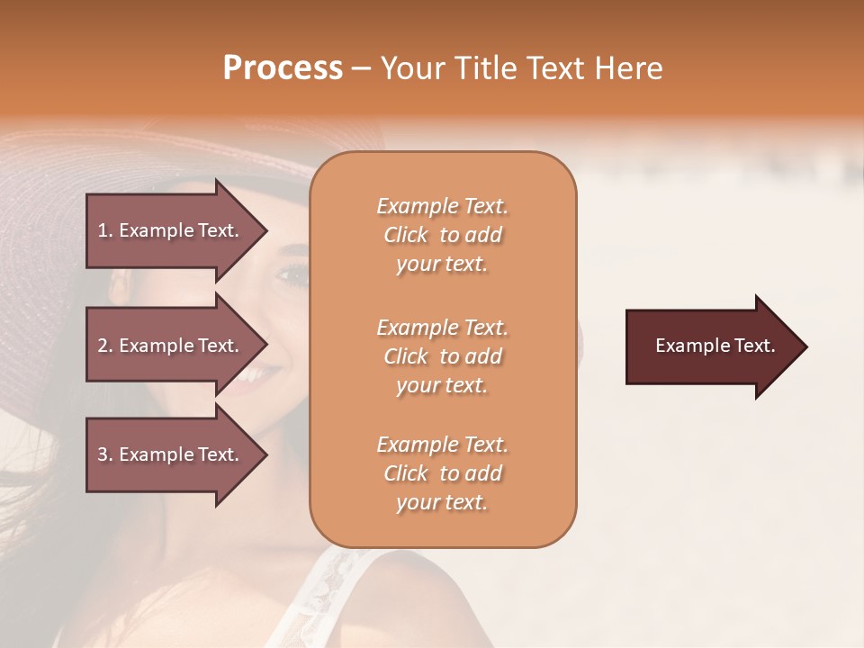 Model Multiracial Ocean PowerPoint Template