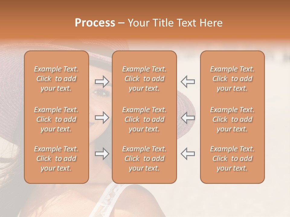 Model Multiracial Ocean PowerPoint Template