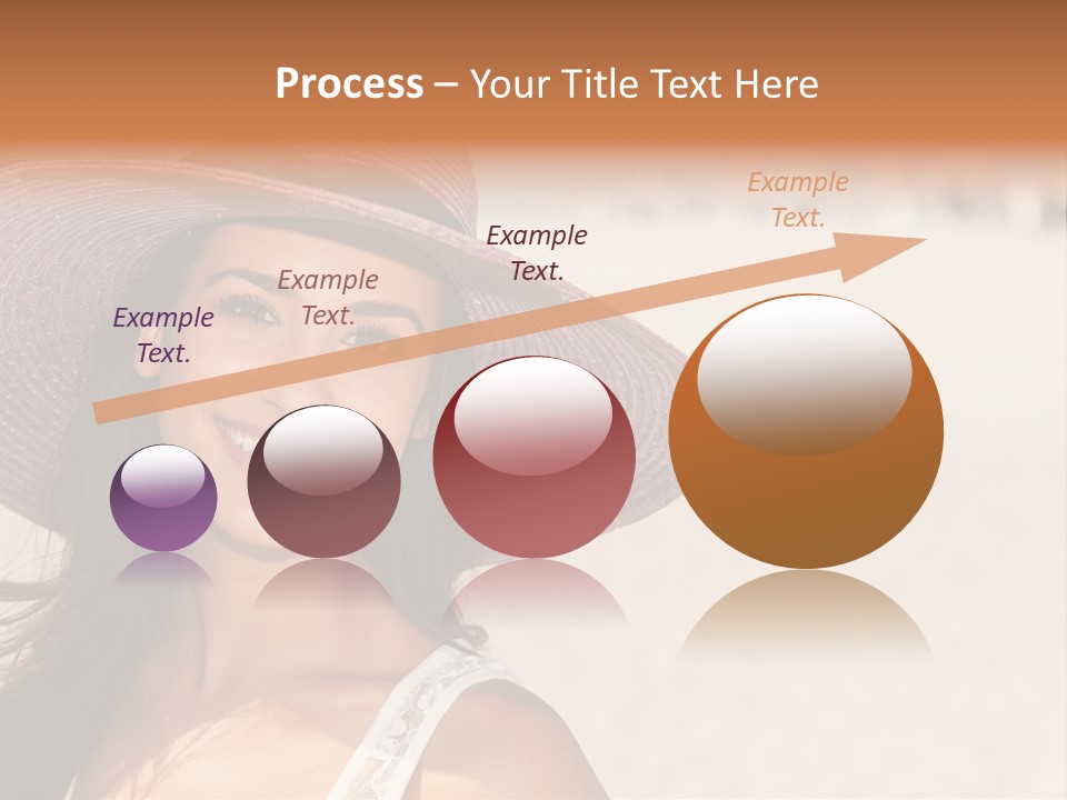 Model Multiracial Ocean PowerPoint Template