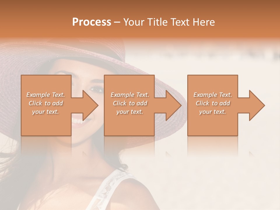 Model Multiracial Ocean PowerPoint Template