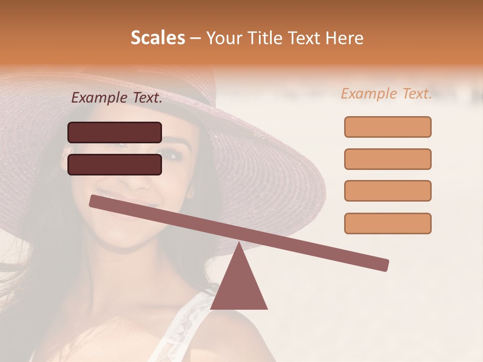 Model Multiracial Ocean PowerPoint Template