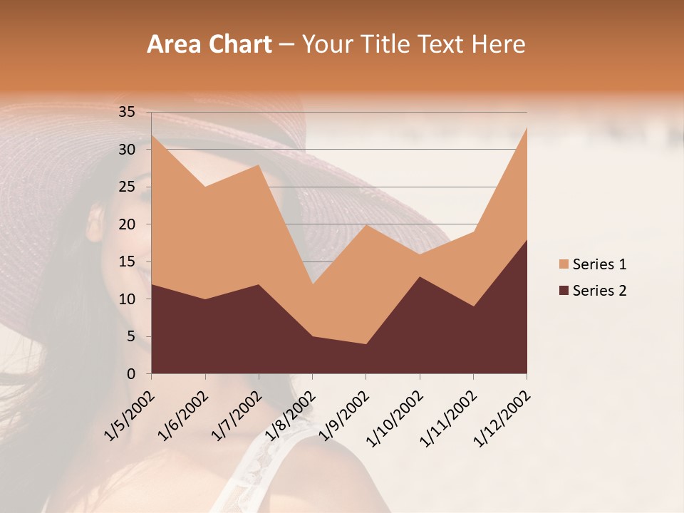 Model Multiracial Ocean PowerPoint Template