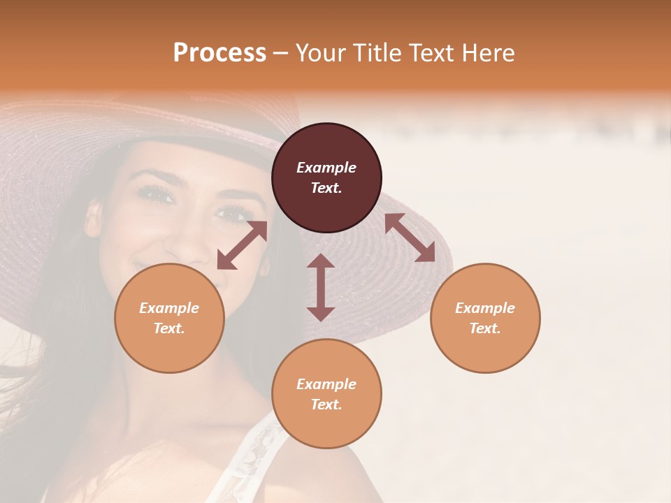 Model Multiracial Ocean PowerPoint Template