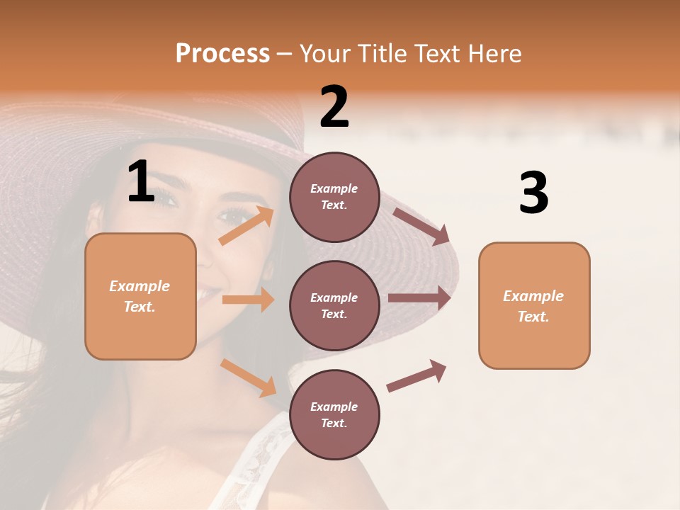 Model Multiracial Ocean PowerPoint Template