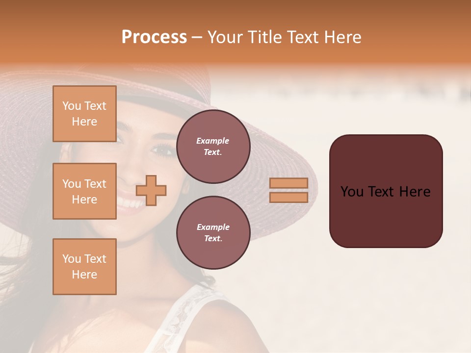 Model Multiracial Ocean PowerPoint Template