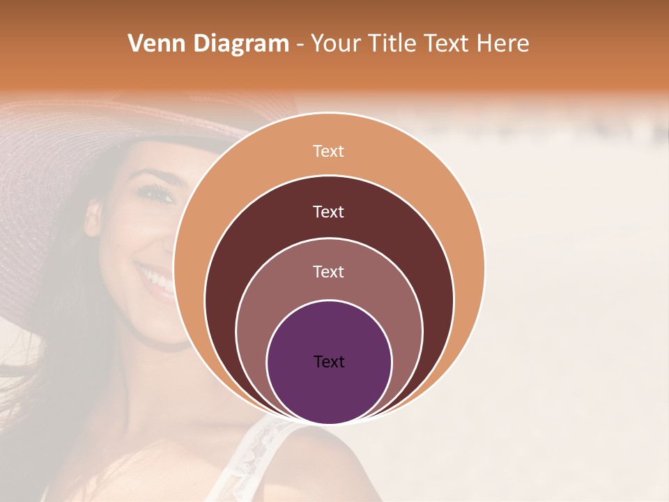 Model Multiracial Ocean PowerPoint Template