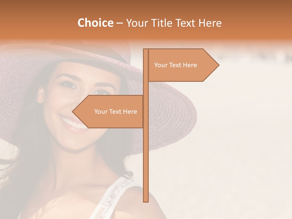 Model Multiracial Ocean PowerPoint Template