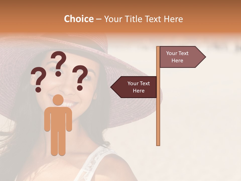 Model Multiracial Ocean PowerPoint Template