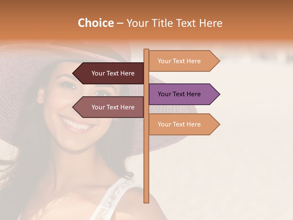 Model Multiracial Ocean PowerPoint Template