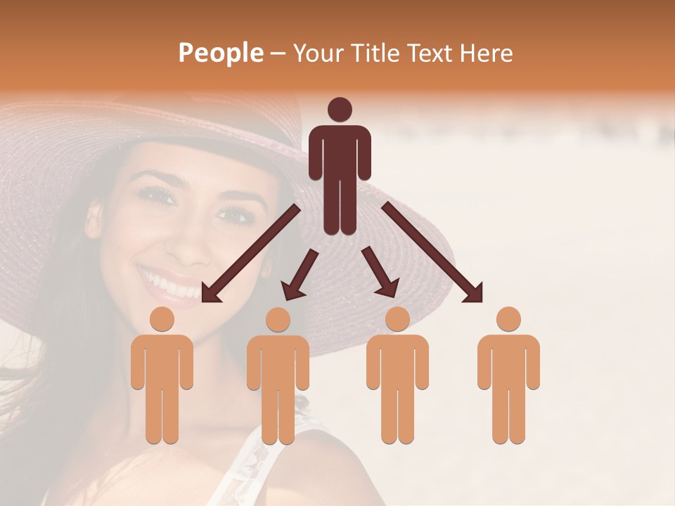 Model Multiracial Ocean PowerPoint Template
