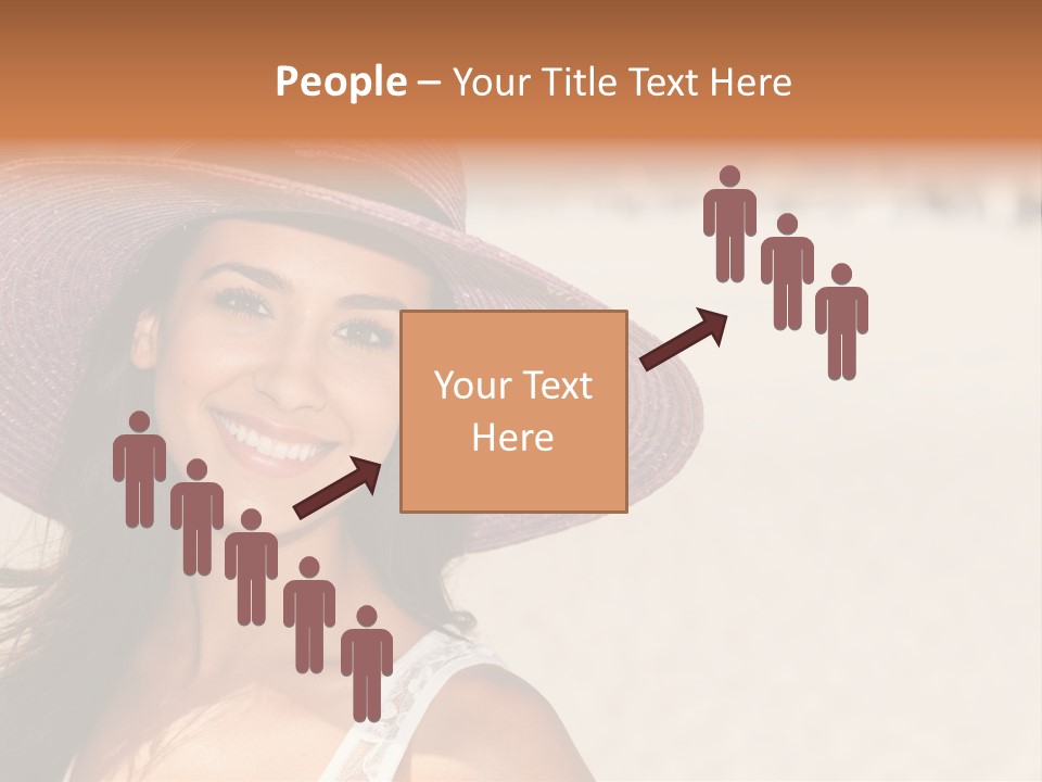 Model Multiracial Ocean PowerPoint Template