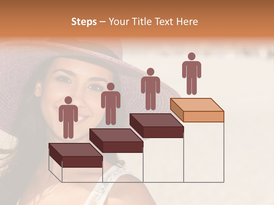 Model Multiracial Ocean PowerPoint Template