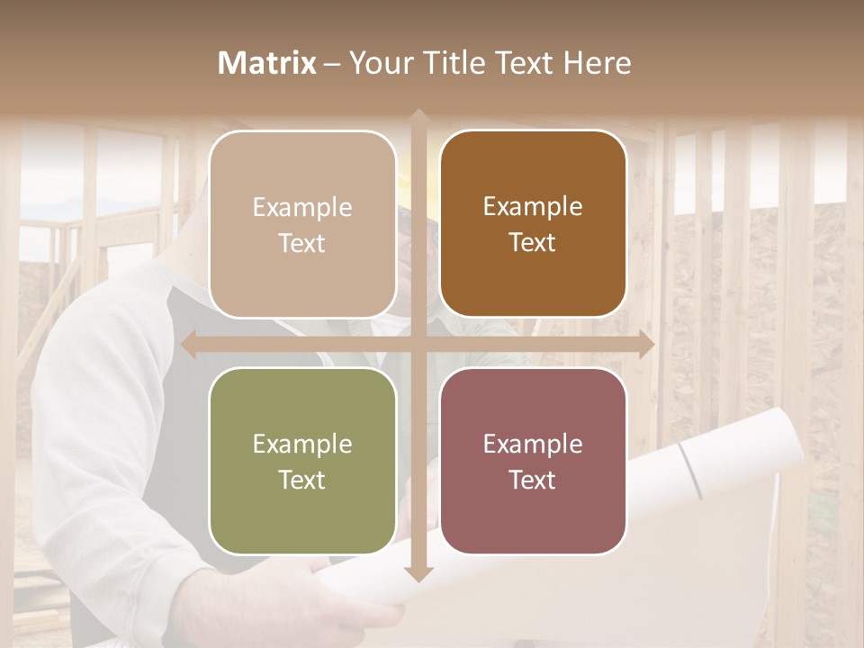 Men Construction Horizontal PowerPoint Template