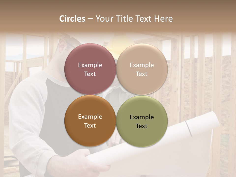 Men Construction Horizontal PowerPoint Template