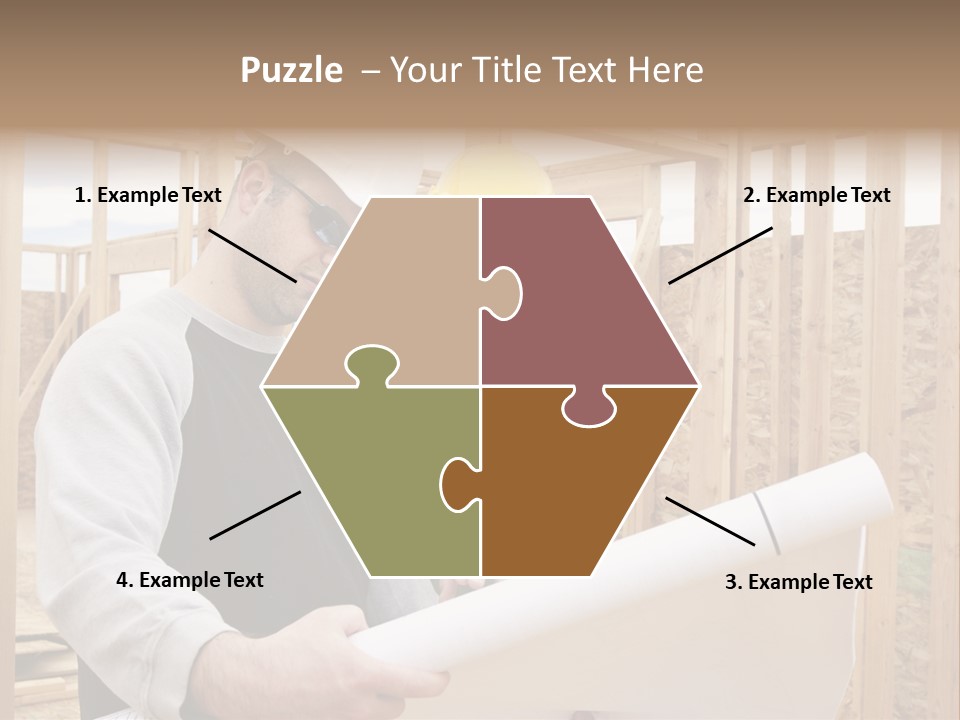 Men Construction Horizontal PowerPoint Template