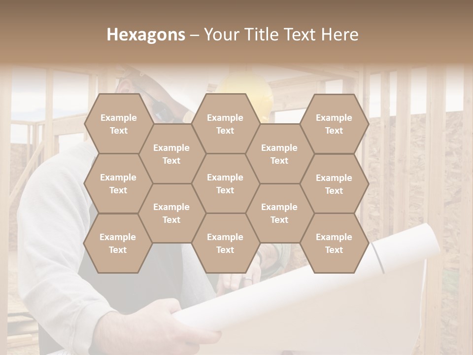 Men Construction Horizontal PowerPoint Template