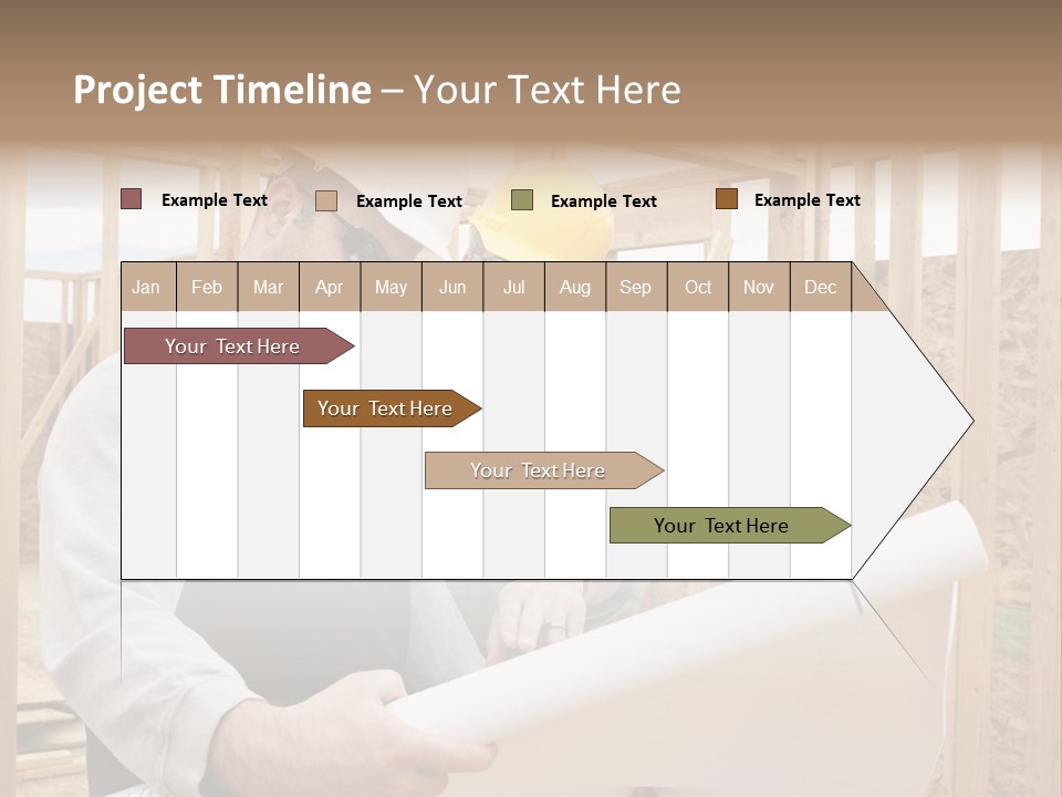 Men Construction Horizontal PowerPoint Template