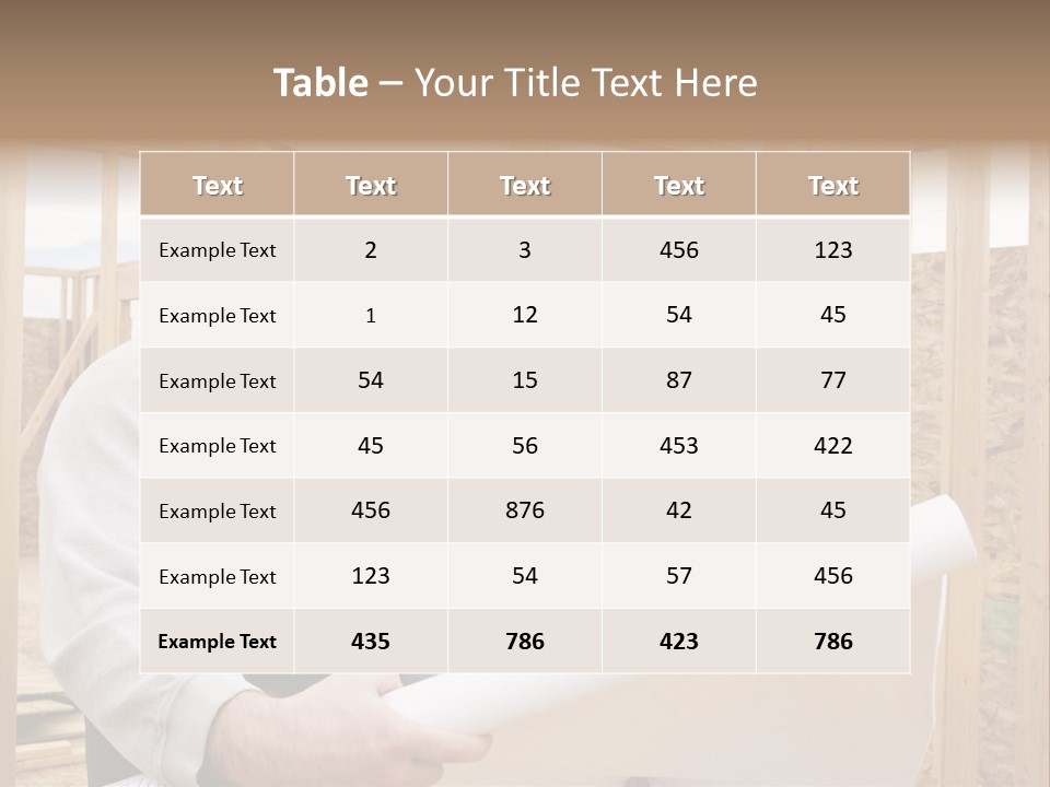 Men Construction Horizontal PowerPoint Template