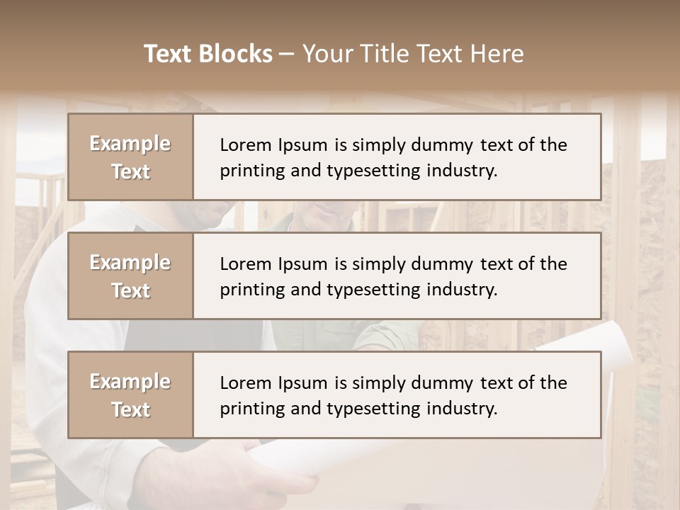 Men Construction Horizontal PowerPoint Template
