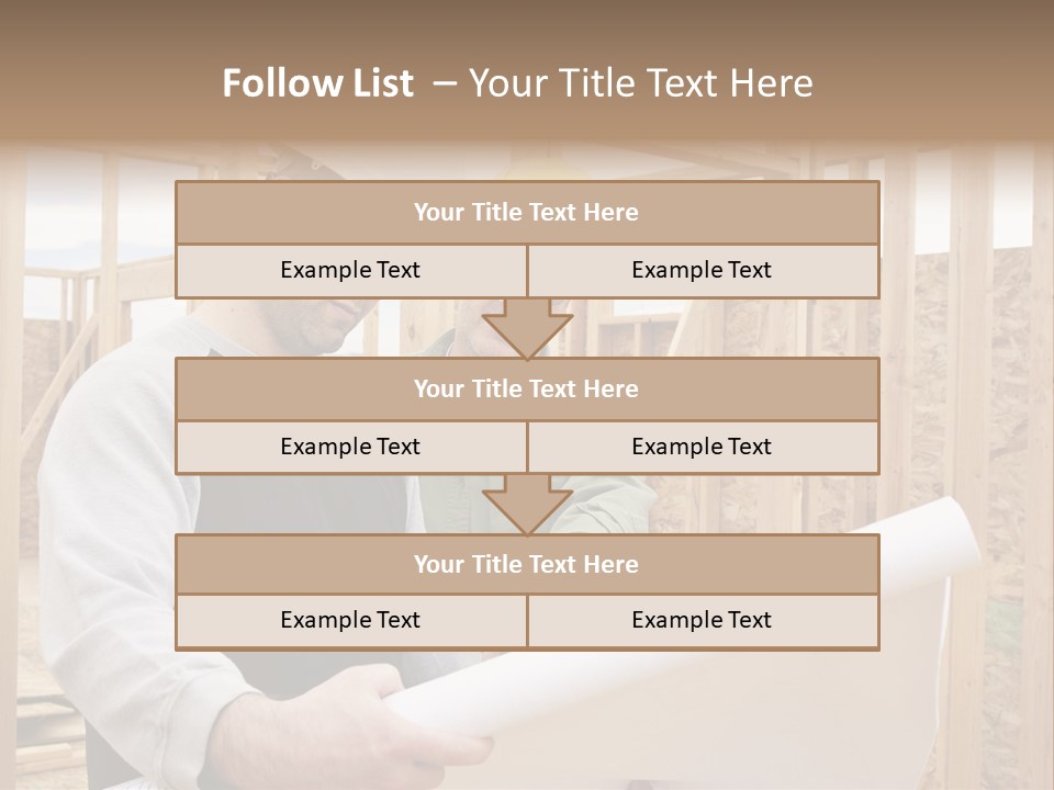 Men Construction Horizontal PowerPoint Template
