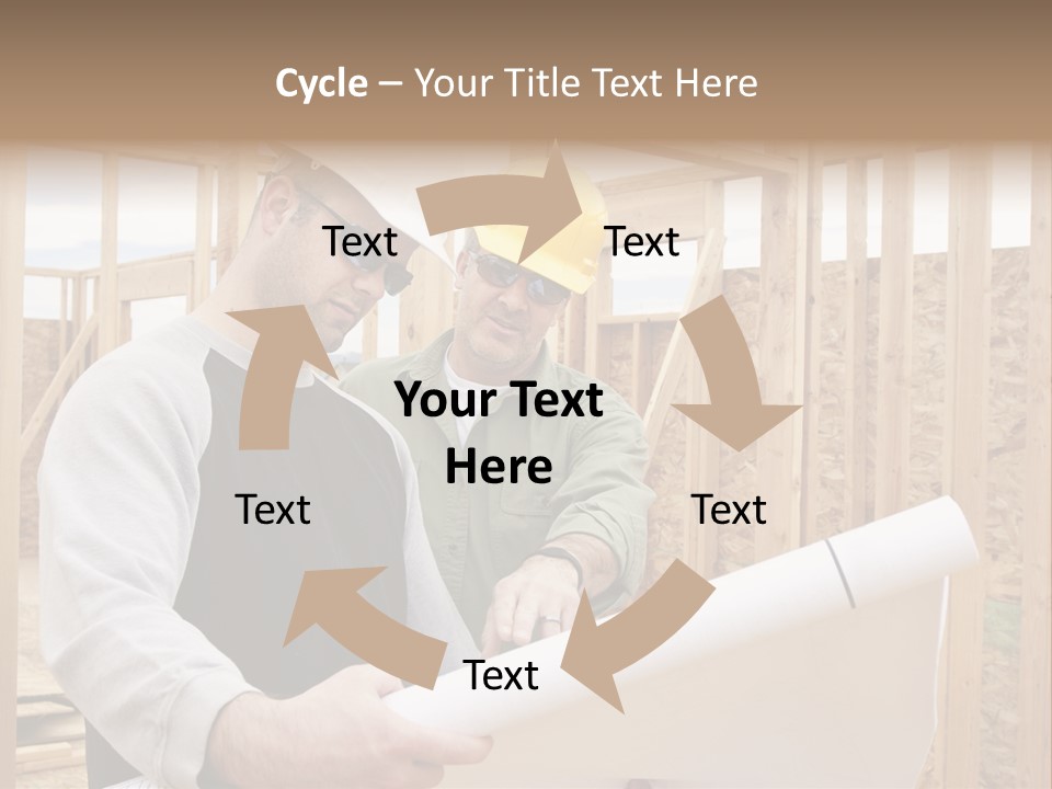 Men Construction Horizontal PowerPoint Template