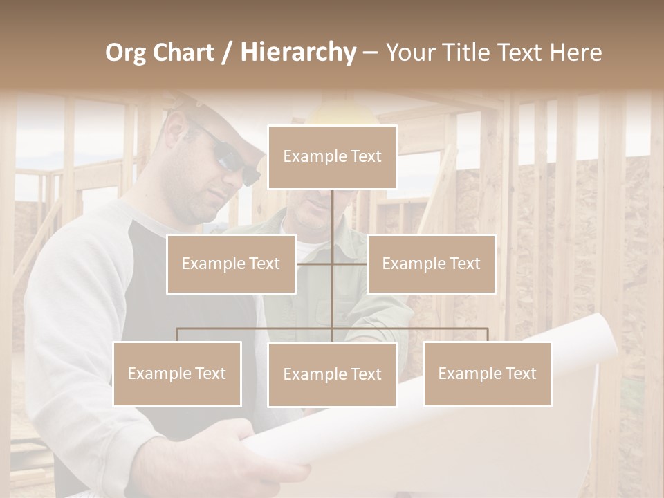 Men Construction Horizontal PowerPoint Template