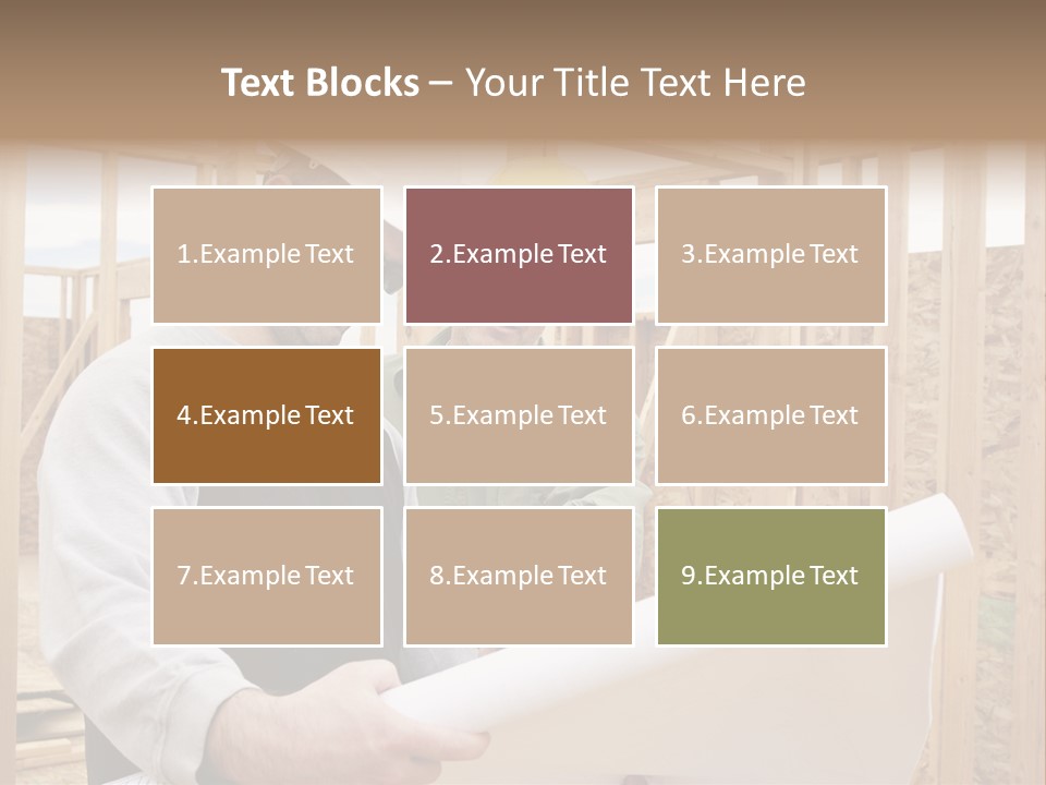 Men Construction Horizontal PowerPoint Template