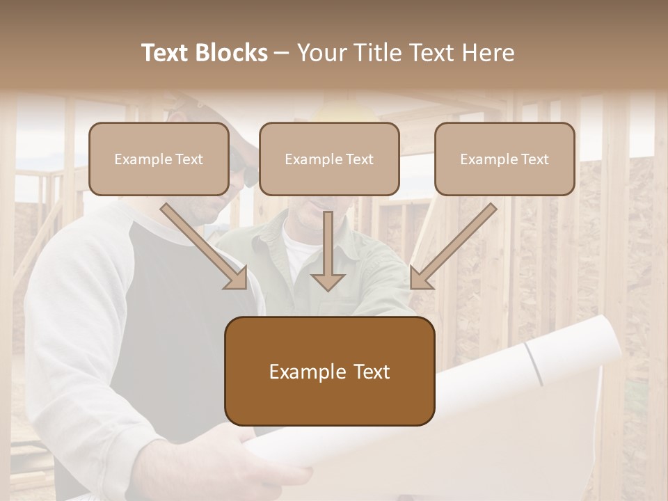 Men Construction Horizontal PowerPoint Template