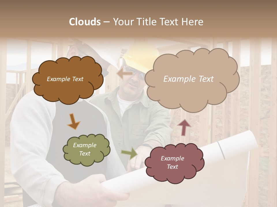 Men Construction Horizontal PowerPoint Template