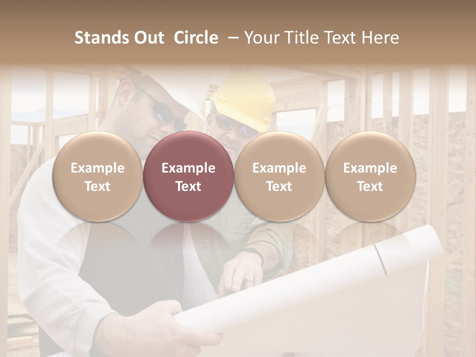 Men Construction Horizontal PowerPoint Template