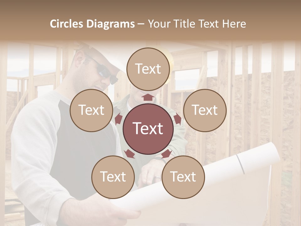 Men Construction Horizontal PowerPoint Template