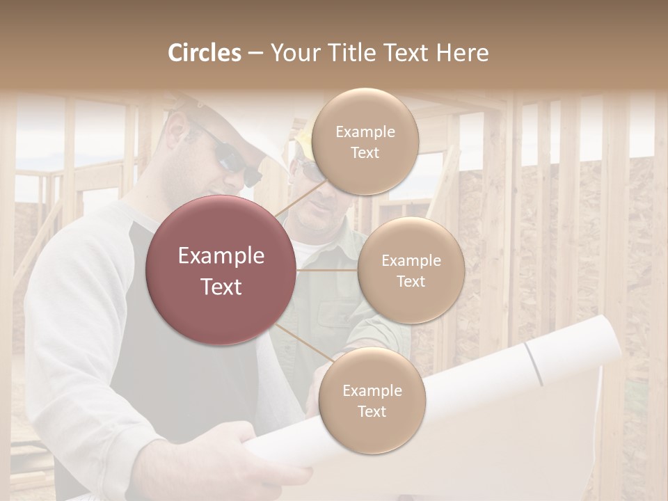 Men Construction Horizontal PowerPoint Template