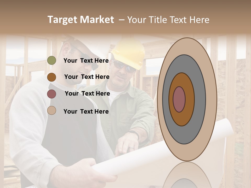 Men Construction Horizontal PowerPoint Template