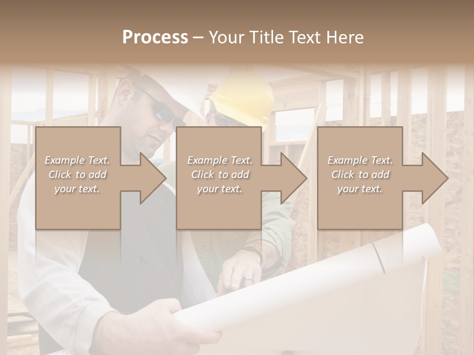 Men Construction Horizontal PowerPoint Template