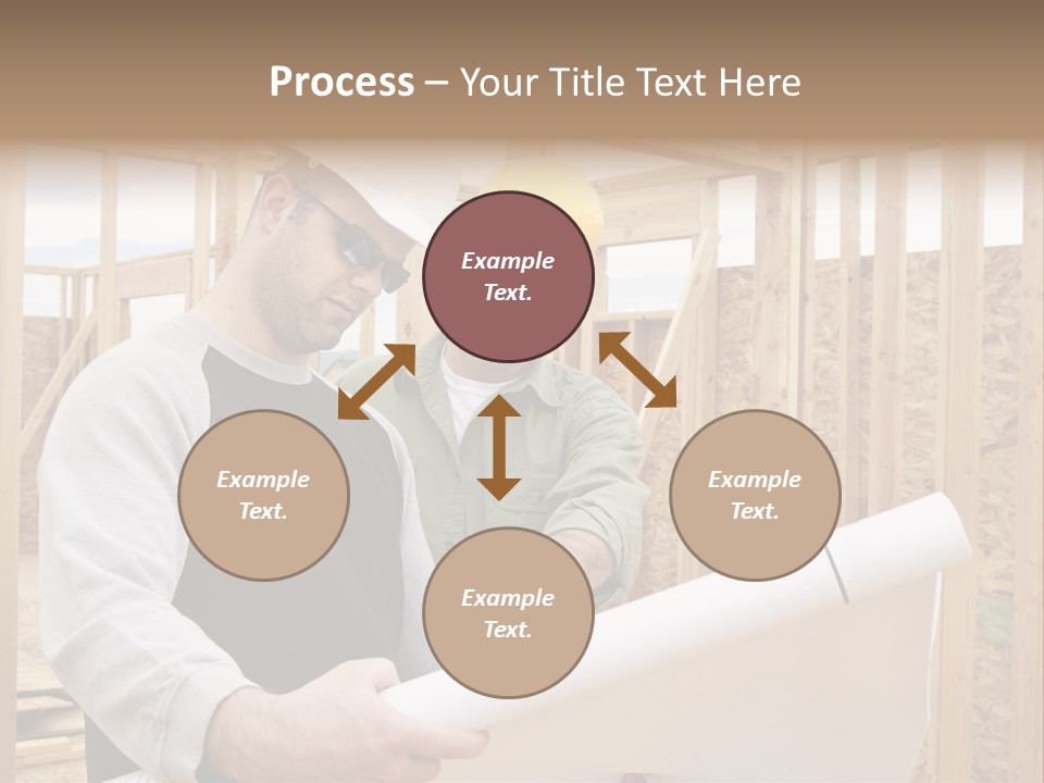 Men Construction Horizontal PowerPoint Template