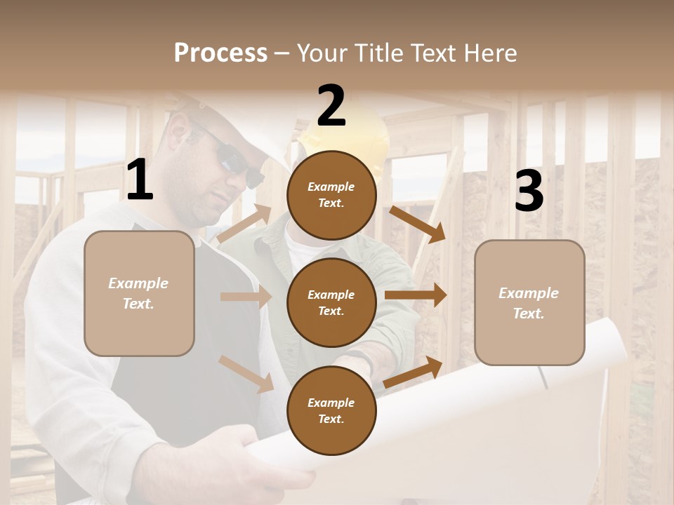 Men Construction Horizontal PowerPoint Template