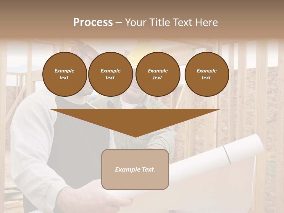 Men Construction Horizontal PowerPoint Template