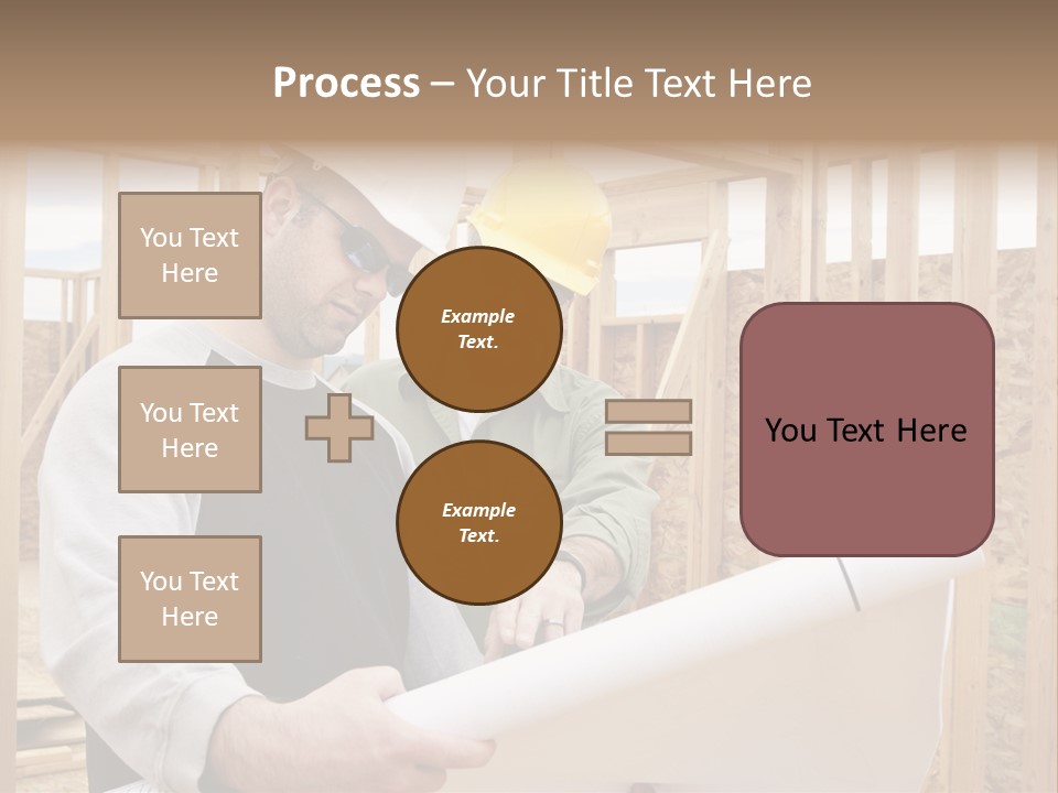 Men Construction Horizontal PowerPoint Template