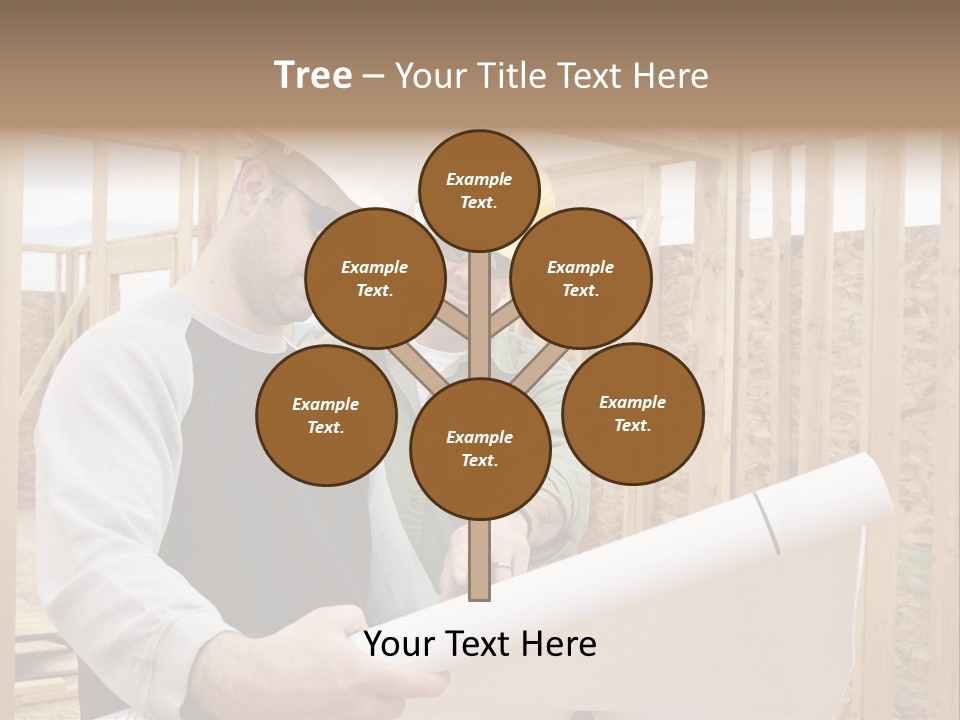 Men Construction Horizontal PowerPoint Template