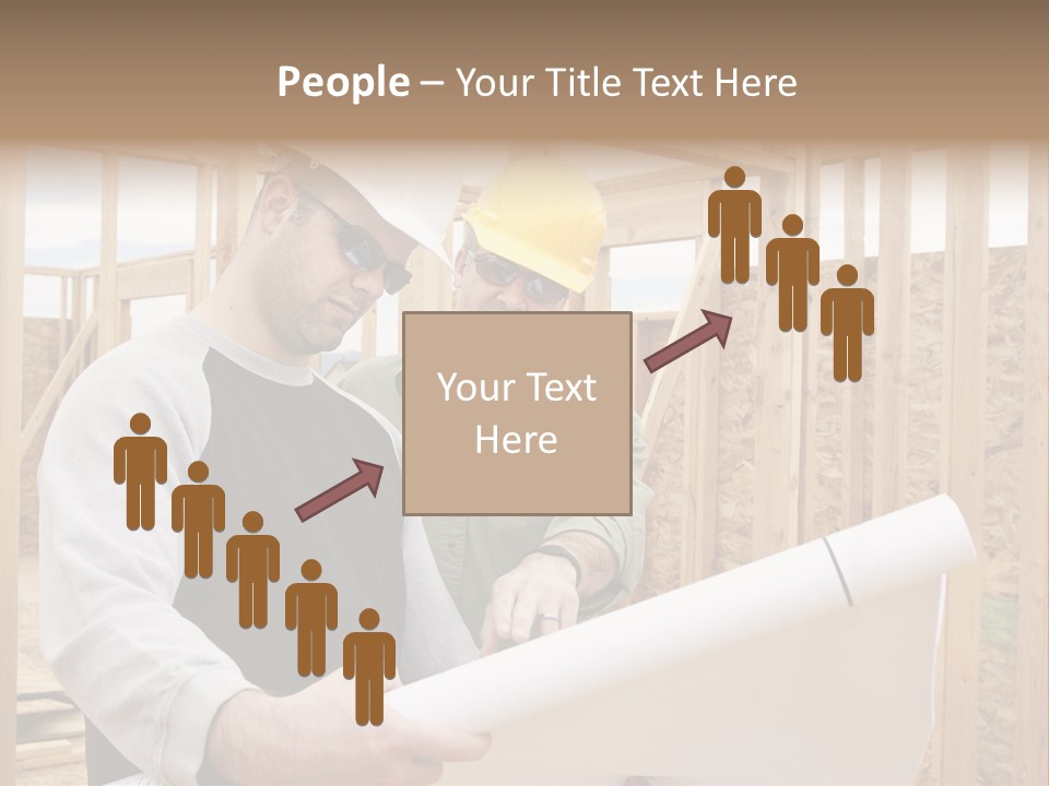 Men Construction Horizontal PowerPoint Template