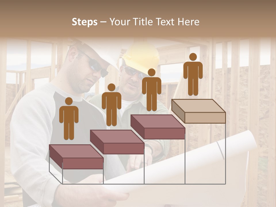Men Construction Horizontal PowerPoint Template